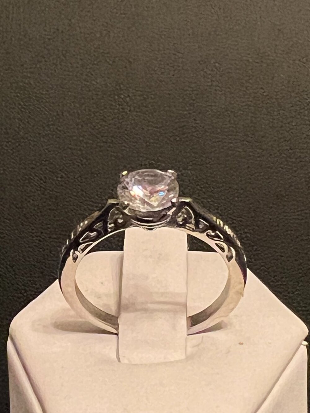 Harley Davidson Solitaire Engagement Ring Size 9 (416)